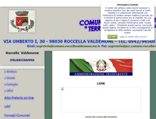Tablet Screenshot of comune.roccellavaldemone.me.it